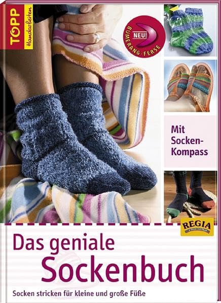 Das geniale Sockenbuch: Socken stricken für kleine und grosse Füsse Hobbies & Crafts