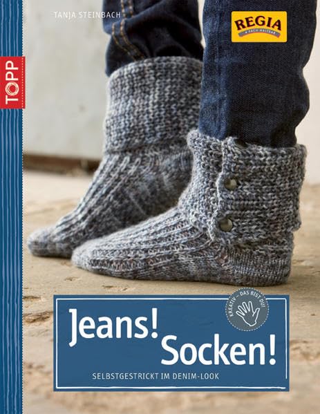 Jeans! Socken! Selbstgestrickt im Denim-Look Hobbies & Crafts