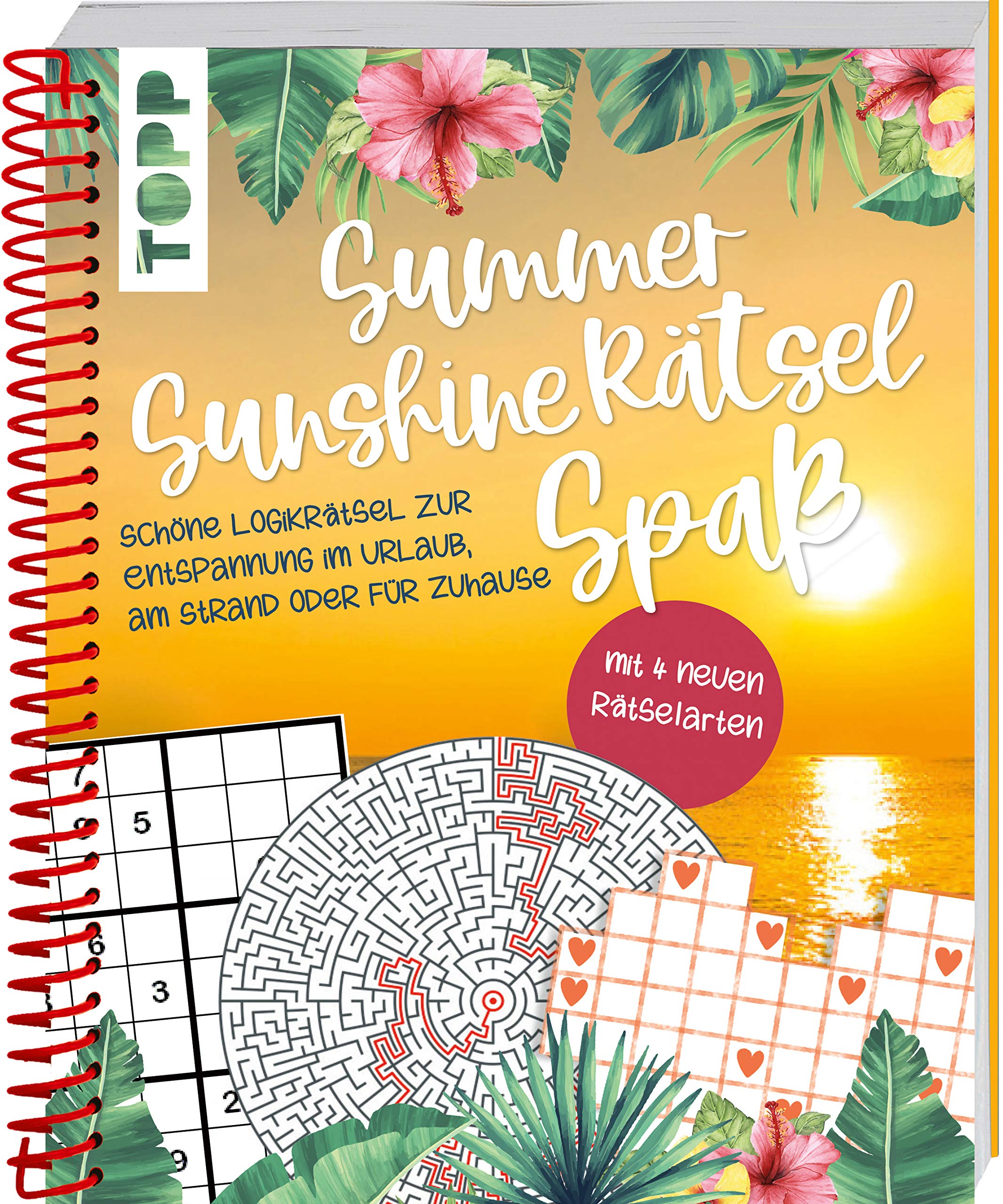 Summer Sunshine Rätselspaß: Schöne Logikrätsel zur Entspannung im Urlaub, am Strand oder für Zuhause. Mit vier neuen Rätselarten Leisure & Fun