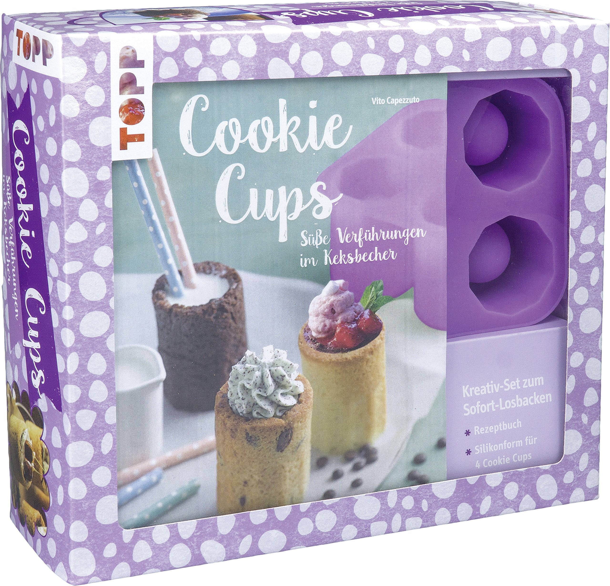 Kreativ-Set Cookie Cups: Buch mit Rezepten sowie Anleitungen und Silikon-Backform (Buch plus Material) Leisure, Home & Garden
