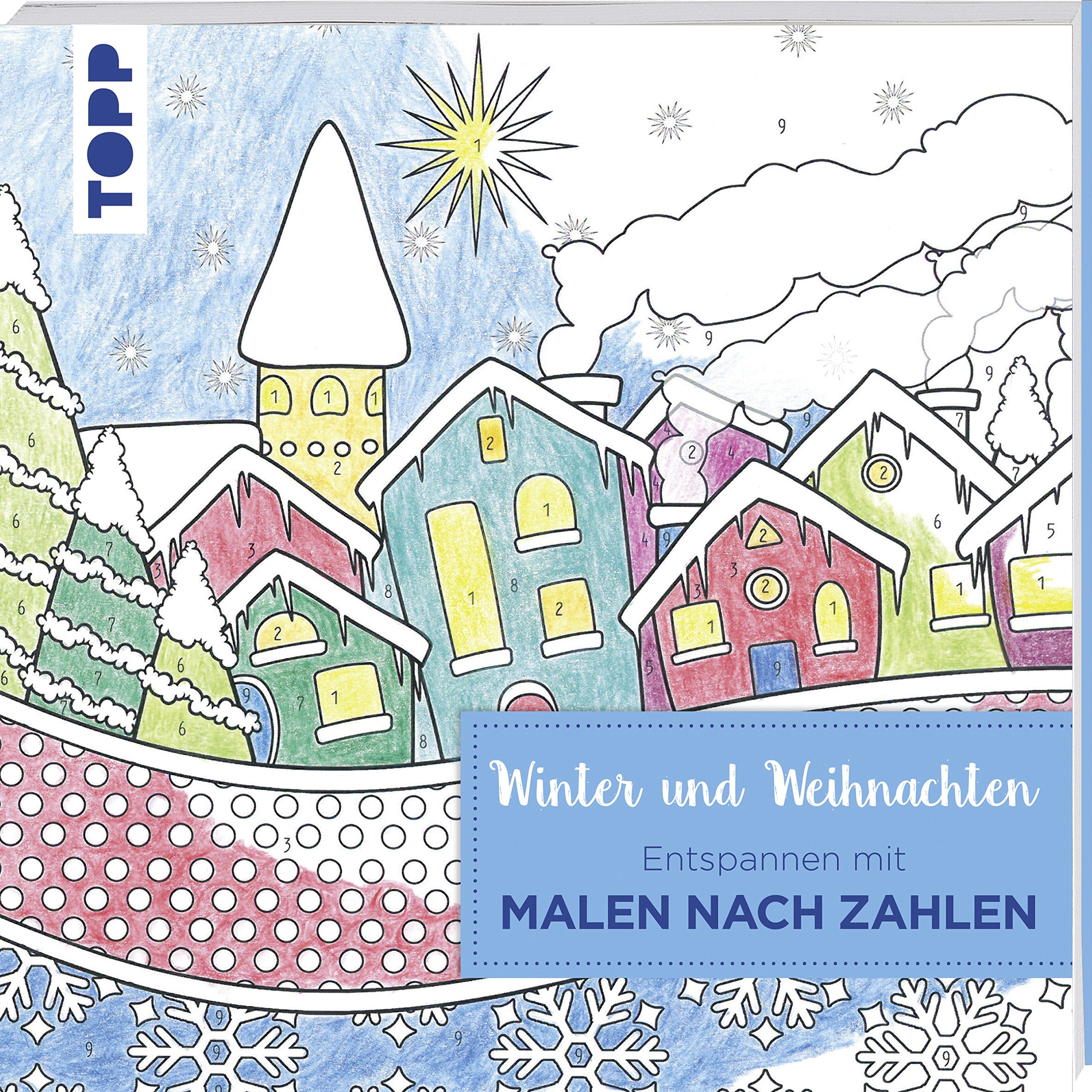 Entspannen mit Malen nach Zahlen - Winter und Weihnachten Hobbies & Crafts