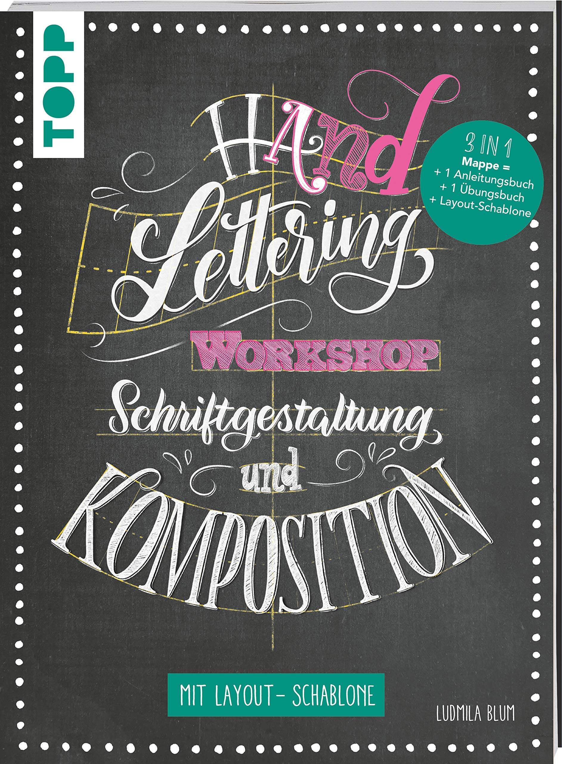 Handlettering Workshop Schriftgestaltung und Komposition. Mit Layout-Schablone Film, Art & Culture