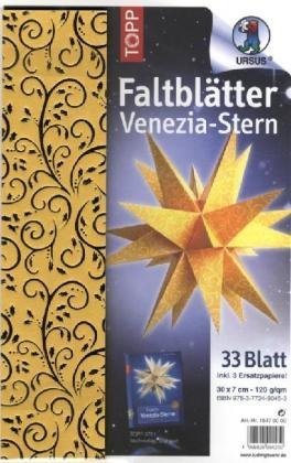 Venezia-Set "Shimmer paper Goldranken": 33 Papierstreifen, 30 x 7 cm, 120 g/ qm Hobbies & Crafts
