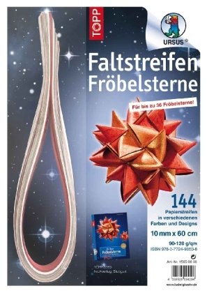 Fröbel-Set "10 mm Breite", farblich sortiert: 144 Streifen. 10 mm breit, 60 cm Lang, 12 Farben Hobbies & Crafts