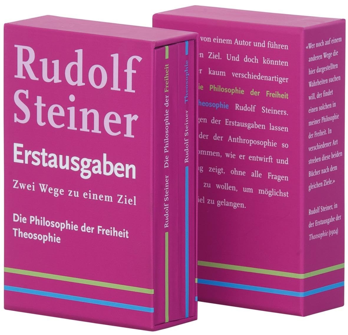 Zwei Wege zu einem Ziel: Die Philosophie der Freiheit (1894); Theosophie (1904): Rudolf Steiner Erstausgaben Philosophy