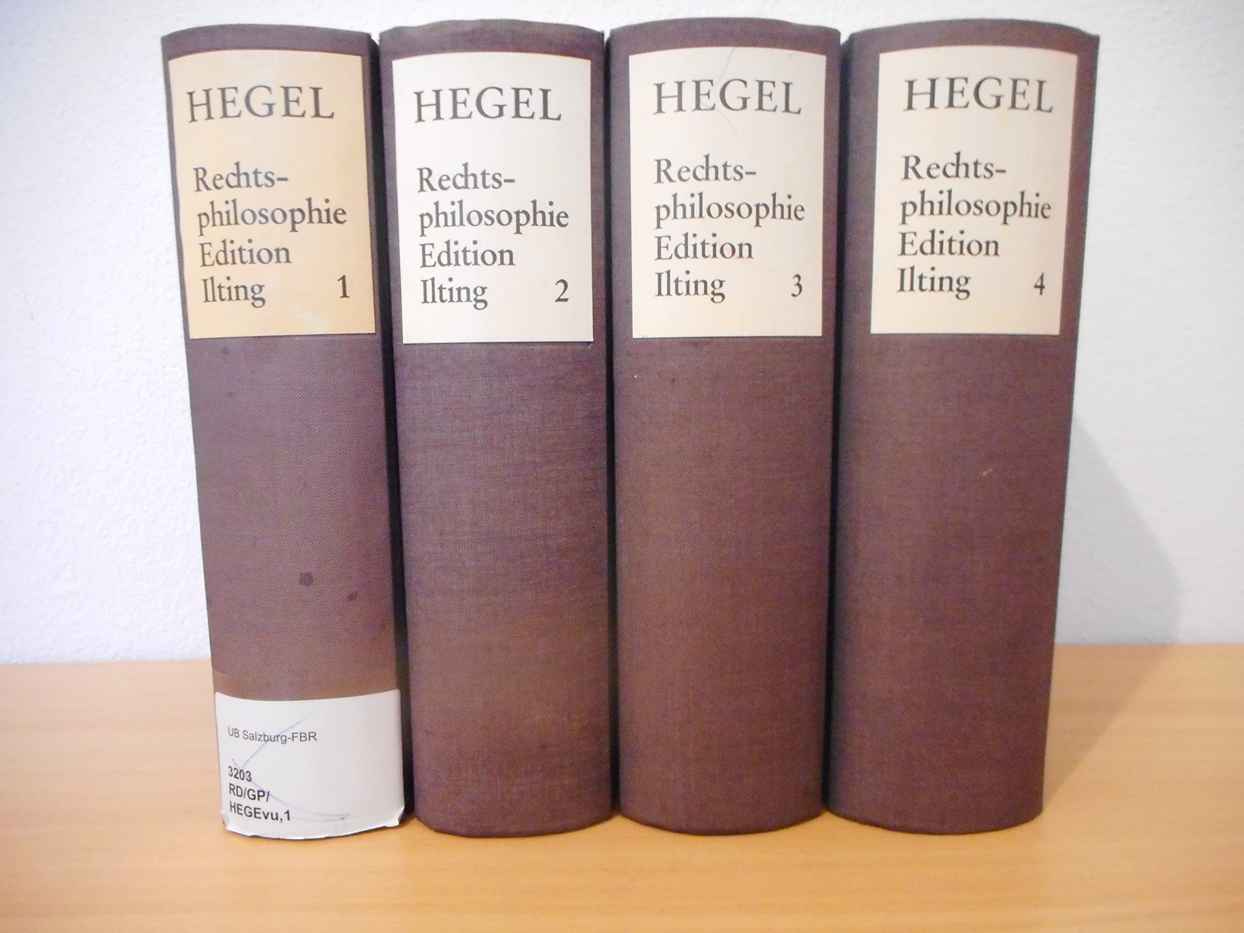 Vorlesungen über Rechtsphilosophie 1818-1831: Edition und Kommentar. 4 Bände Law