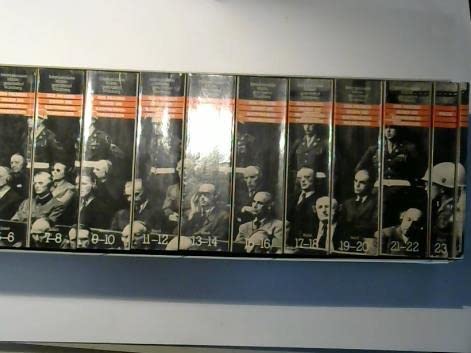 Der Nürnberger Prozess gegen die Hauptkriegsverbrecher vom 14. November 1945 - 1. Oktober 1946. 24 Bände plus Zeittafel in 13 Büchern: Band I und II / Band 1 und 2: Einführungsband (Fotomechanischer Nachdruck 1994) Contemporary literature Books