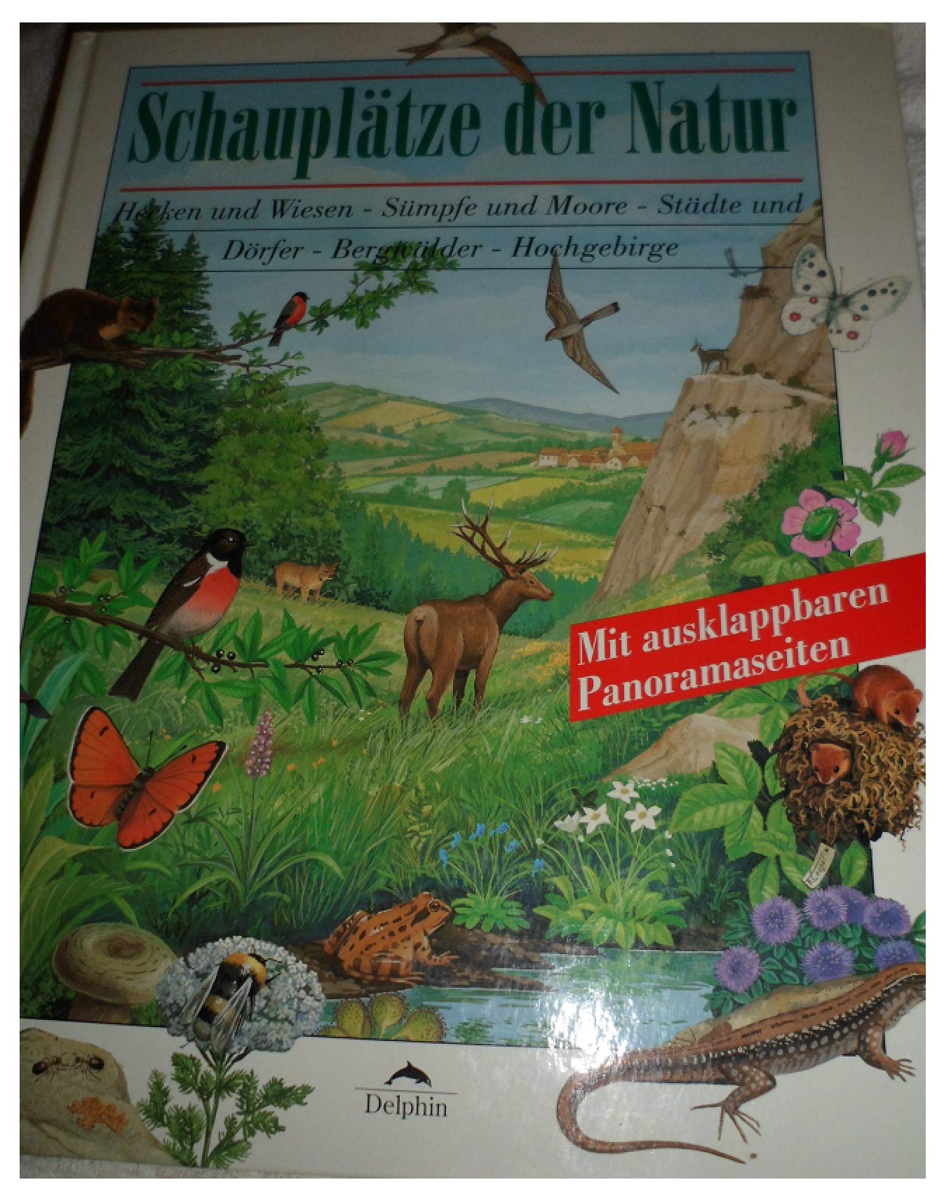 Schauplätze der Natur: Hecken und Wiesen, Sümpfe und Moore, Städte und Dörfer, Bergwälder, Hochgebirge. Mit ausklappbaren Panoramaseiten Children's books