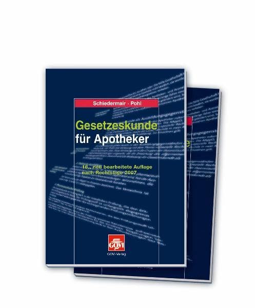 Gesetzeskunde für Apotheker Medicine