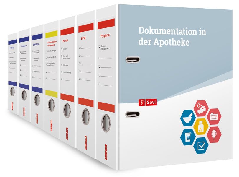 Dokumentation in der Apotheke: Kombipaket mit 7 Ordnern (Govi) Medicine