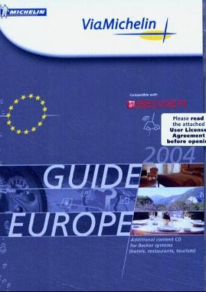 ViaMichelin, CD-ROMs : Guide Europe 2004, 1 CD-ROM Compatible with Becker. Hotels, restaurants, tourism Hobbies & Leisure