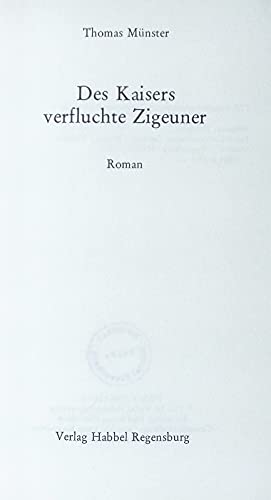 Product Image: Des Kaisers verfluchte Zigeuner.