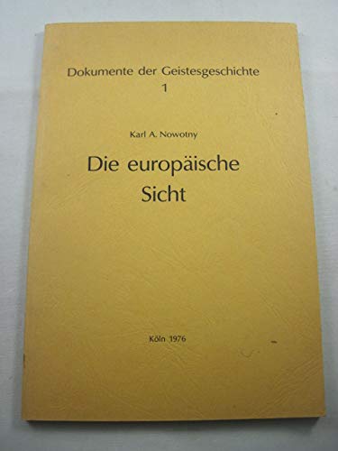 Die europäische Sicht Books
