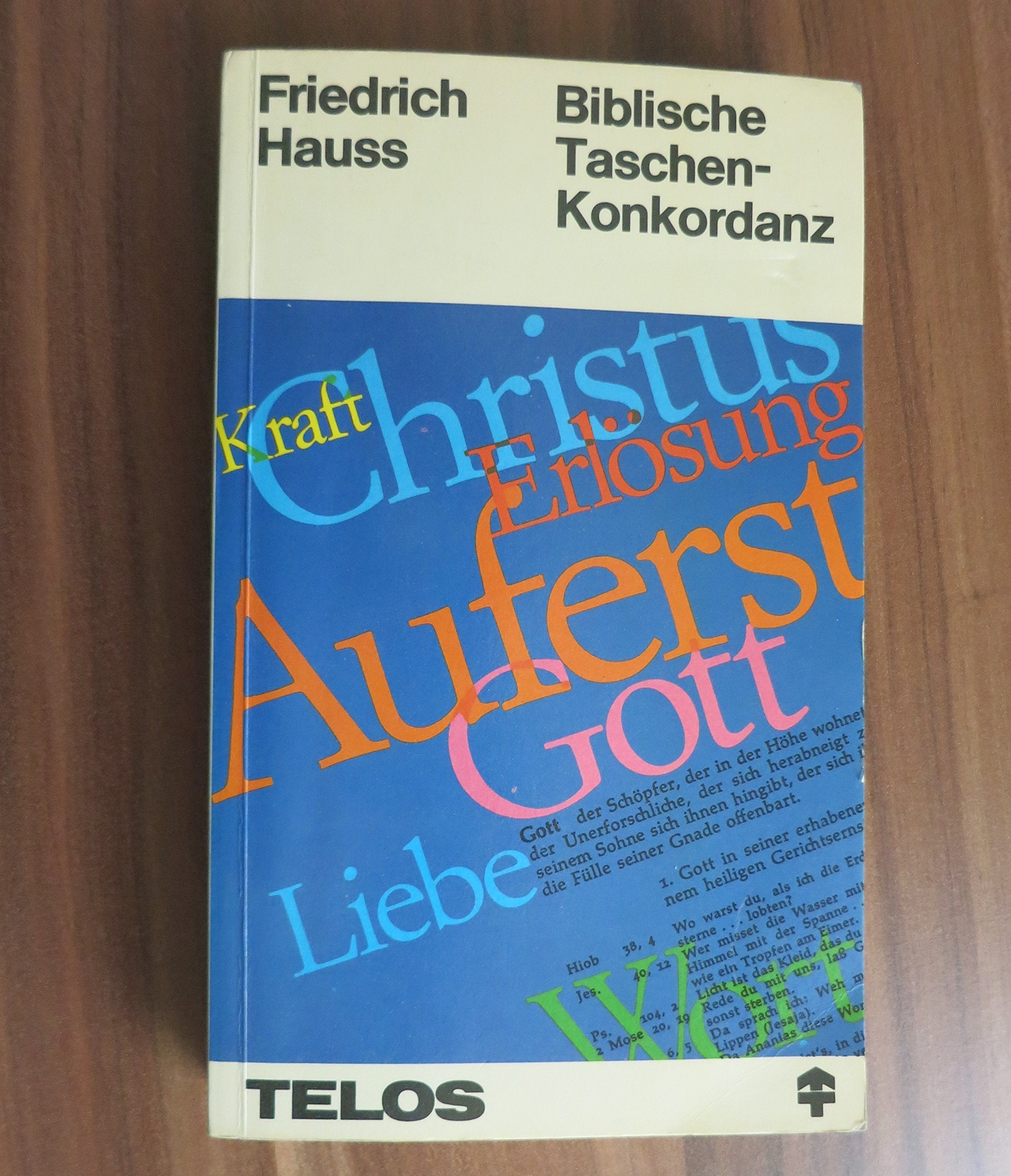 Biblische Taschenkonkordanz (TELOS - Taschenbücher) Learning & Reference