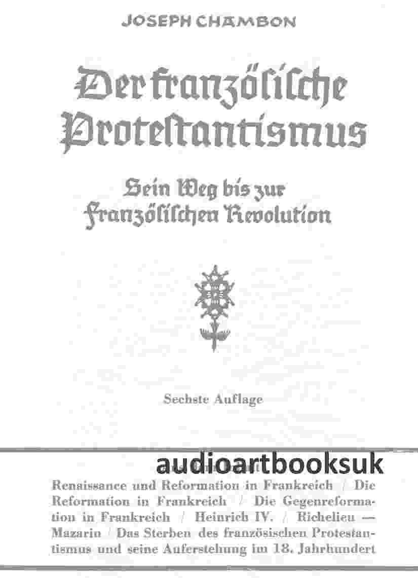 Der Französische Protestantismus (TELOS - Wissenschaftliche Reihe) Philosophy