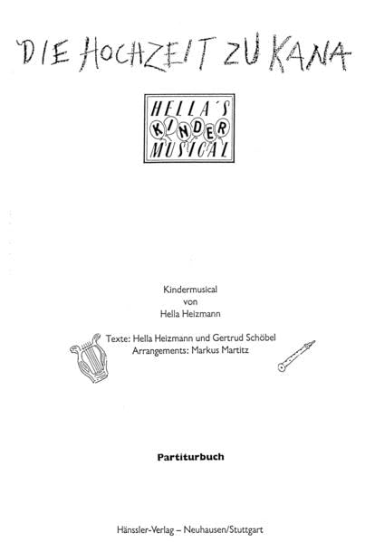 Die Hochzeit zu Kana - Partiturbuch Film, Art & Culture