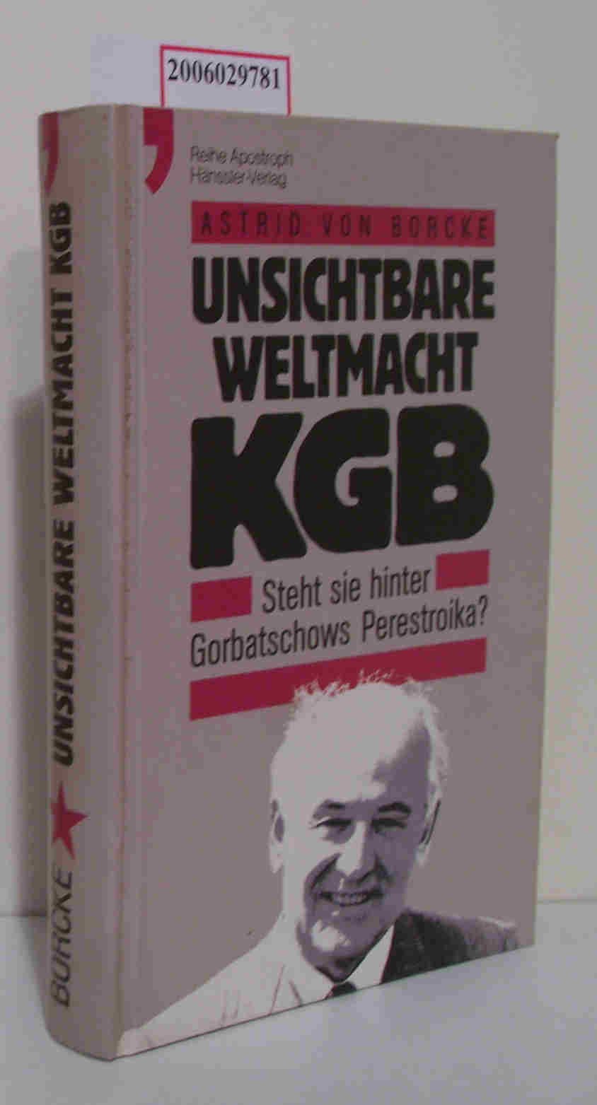 Unsichtbare Weltmacht KGB (Apostroph-Reihe) Politics & History