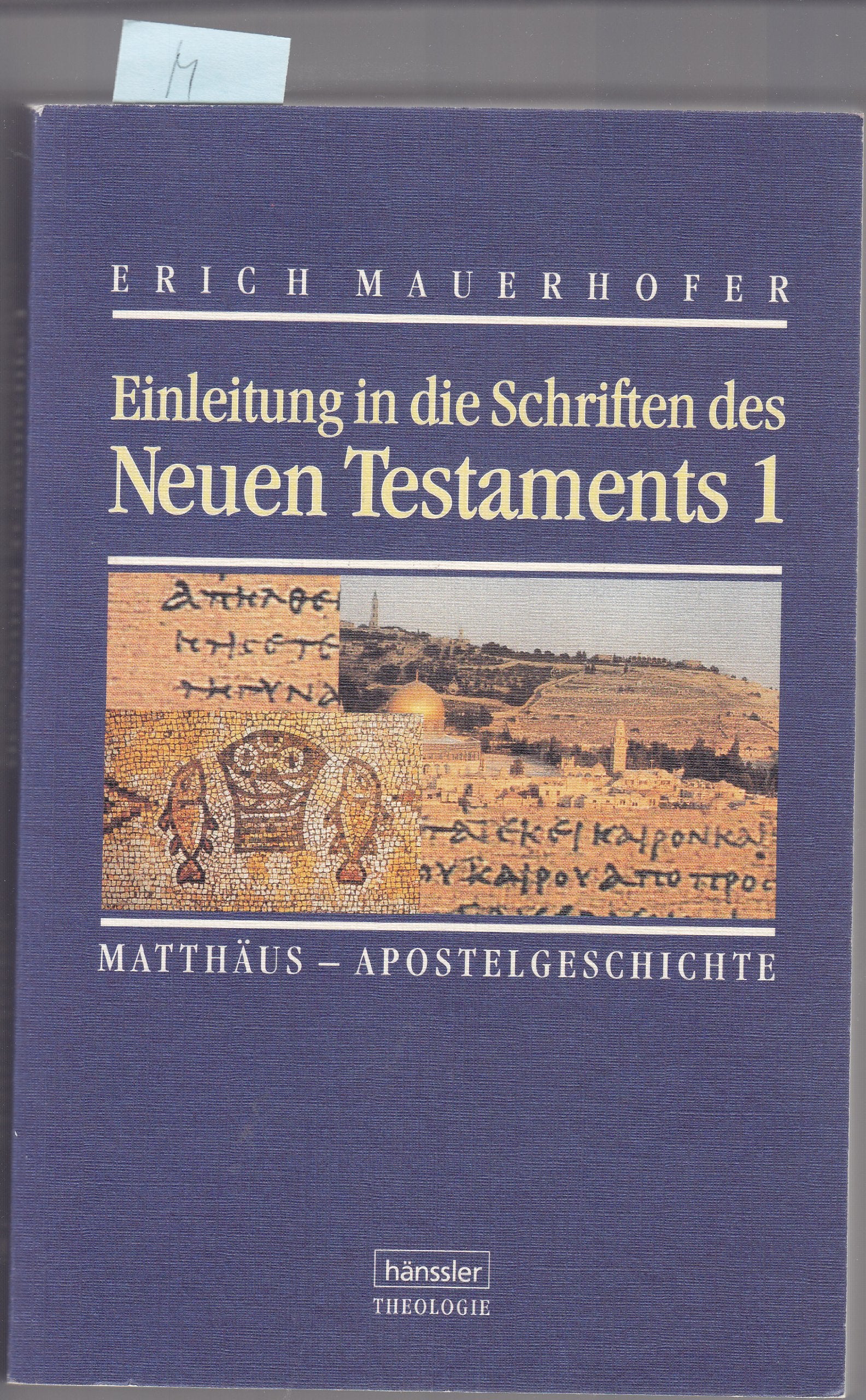Einleitung in die Schriften des Neuen Testaments, 2 Bde., Bd.1 Books