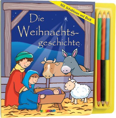 Die Weihnachtsgeschichte: Mit Mal-Schablone und Zeichenbrett Non-fiction
