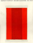 Barnett Newman Die Druckgraphik 1961-1969 Second-hand books on film, art and culture