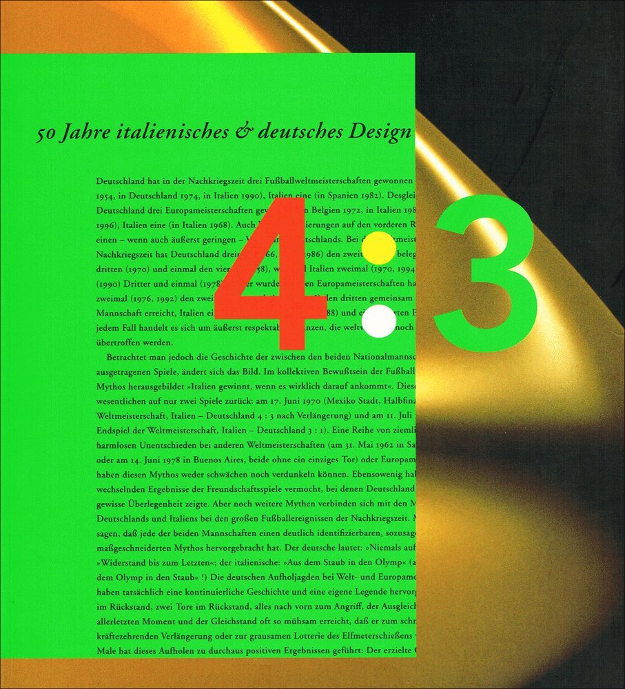 4:3 50 JAHRE ITALIANISCHE DEUTSC. DESIGN Film, Art & Culture