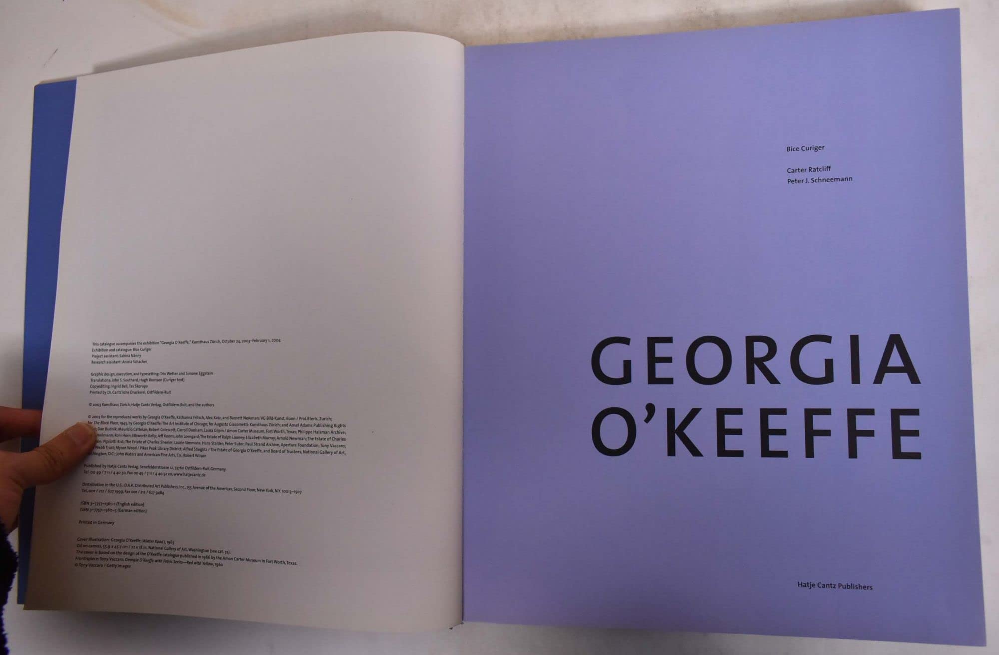 Georgia O'Keefe.: Catalog to the Exhibition in the Kunsthaus Zürich, 2003/4 Film, Art & Culture