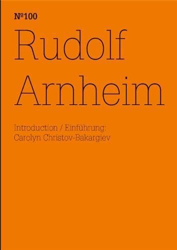 Documenta 13 Vol 100 Rudolf Arnheim Essays & Short Stories