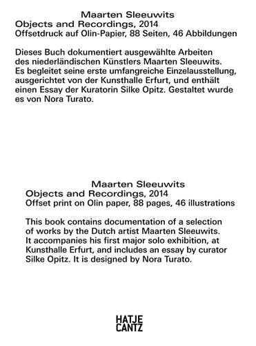 Maarten Sleeuwits Objects and Recordings Film, Art & Culture