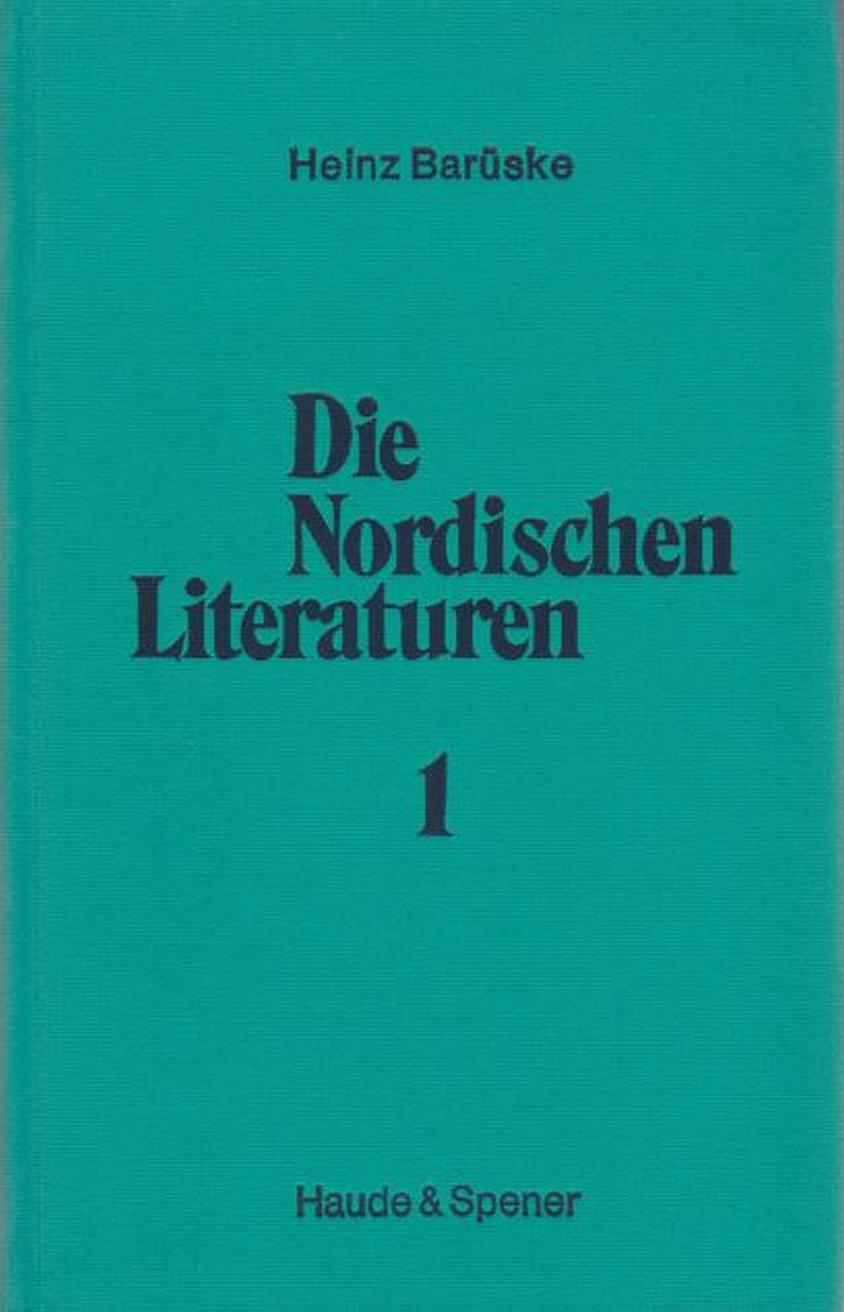 Die Nordischen Literaturen I Books