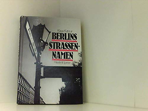 Berlins Strassennamen Social Sciences