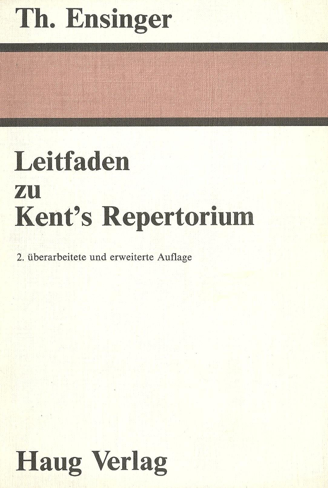 Leitfaden zu Kent's Repertorium Medicine