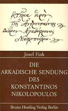 Die arkadische Sendung des Konstantinos Nikolopoulos Books