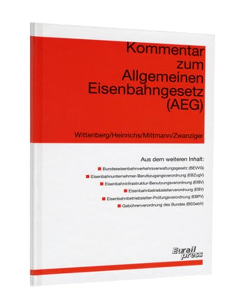 Kommentar zum Allgemeinen Eisenbahngesetz (AEG) Law