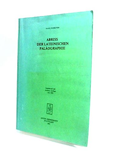 Abriss der lateinischen Paläographie Social Sciences