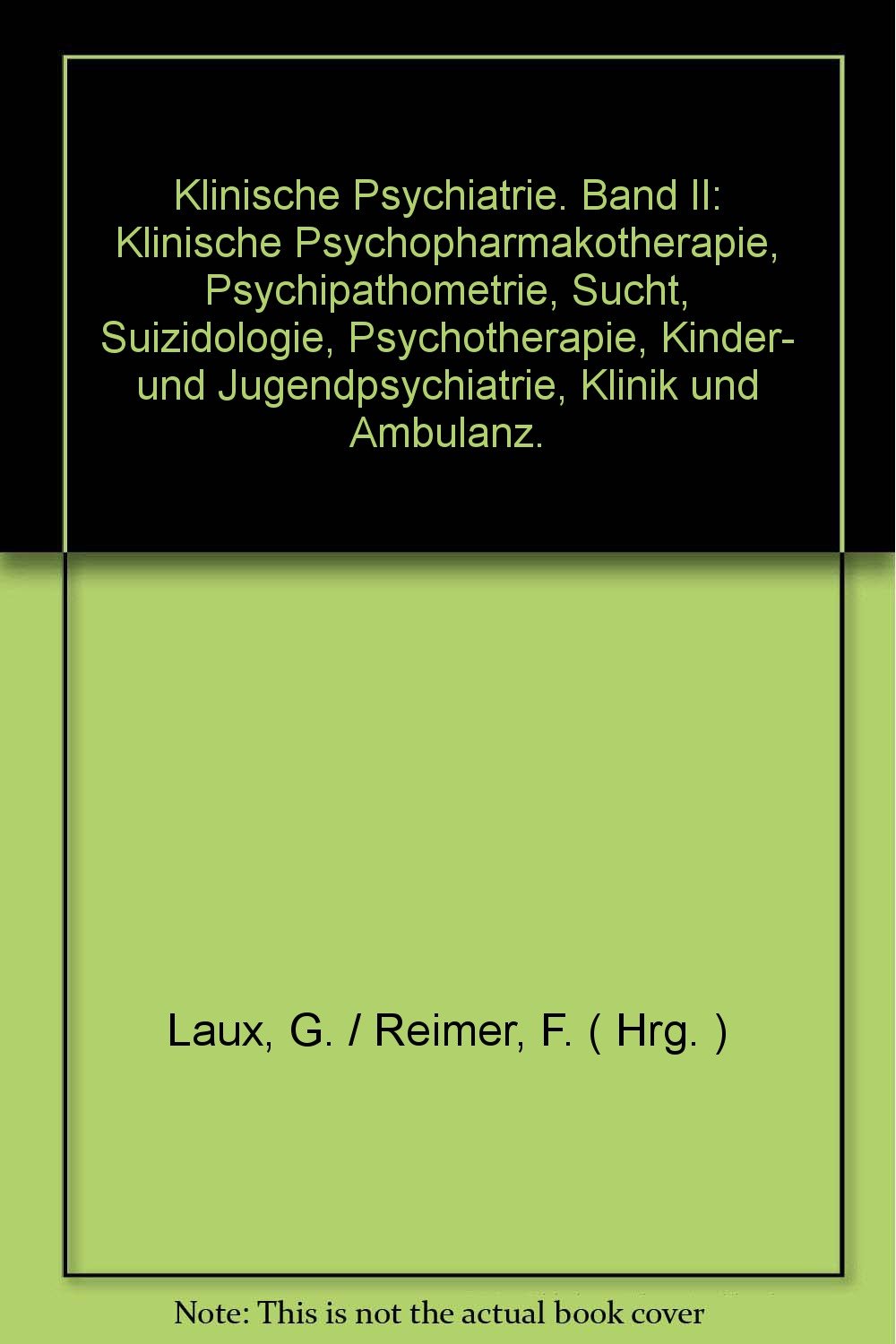 Klinische Psychiatrie II Psychology