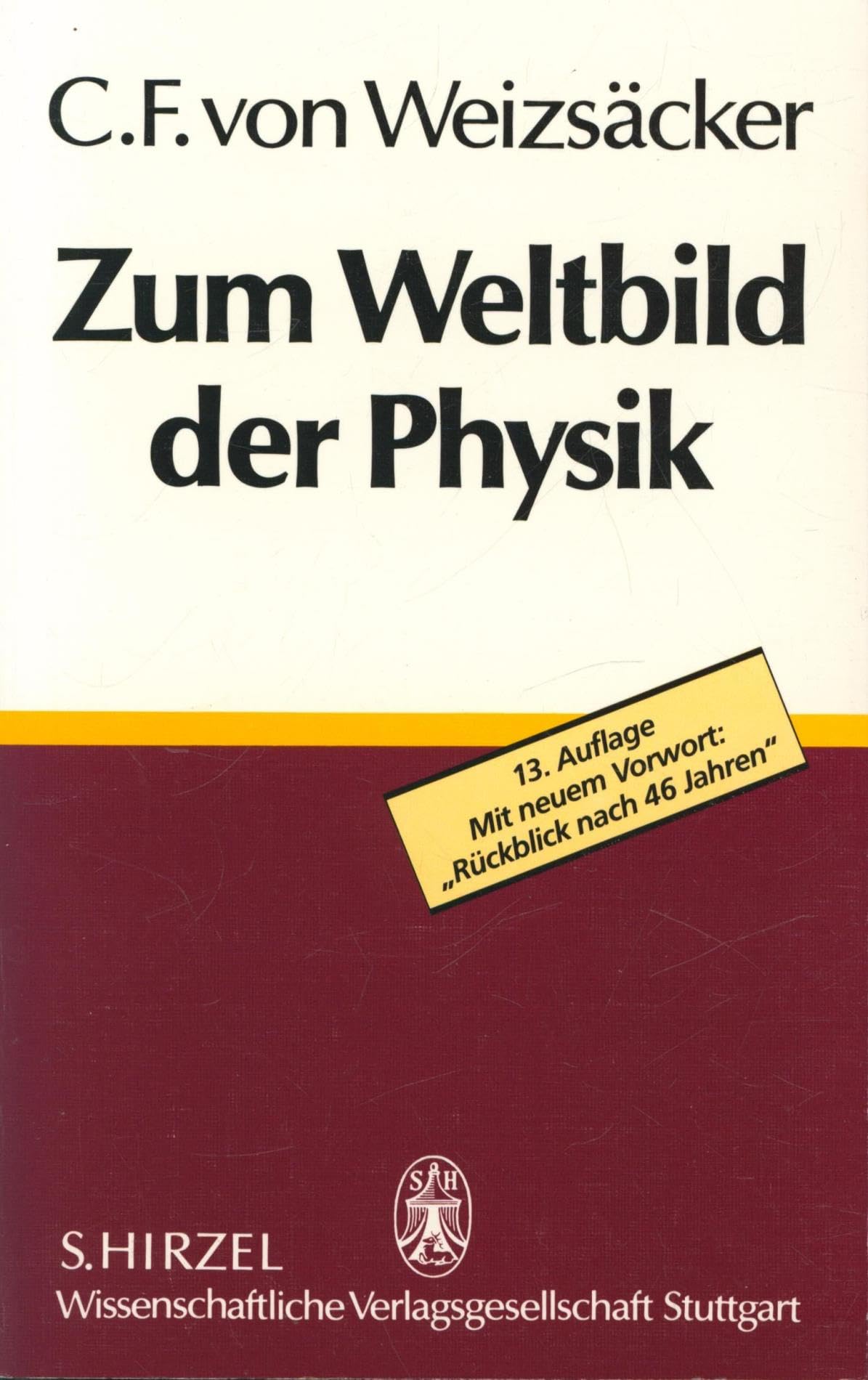 Zum Weltbild der Physik Philosophy