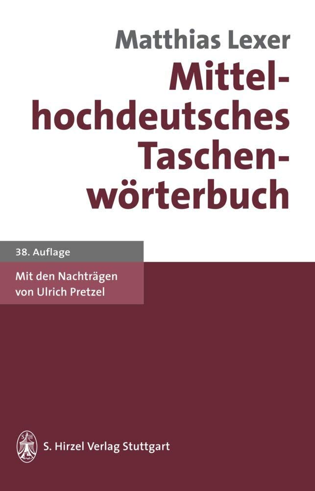 Mittelhochdeutsches Taschenwörterbuch Social Sciences