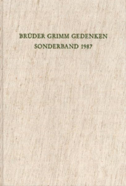 Brüder Grimm Gedenken Sonderband: Kasseler Vorträge Contemporary literature
