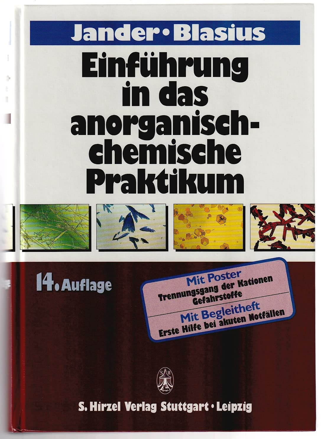 Jander/Blasius. Einführung in das anorganisch-chemische Praktikum (einschl. der quantitativen Analyse) Natural Sciences