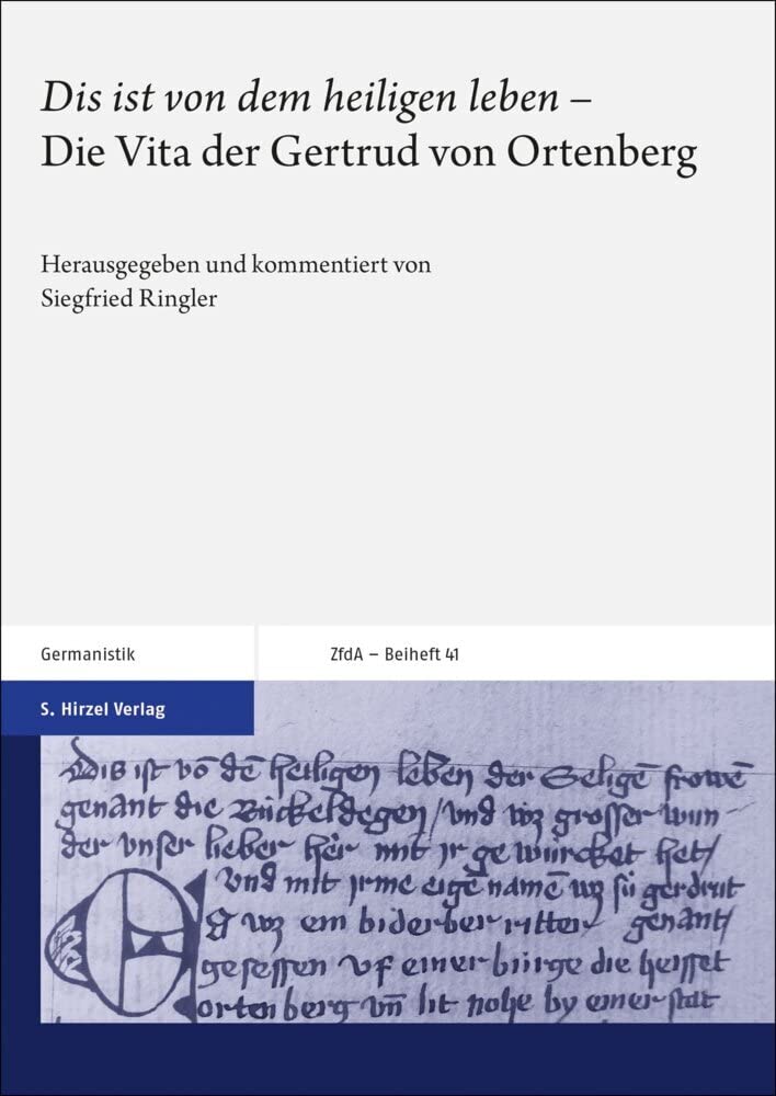 "Dis ist von dem heiligen leben" Historical Fiction
