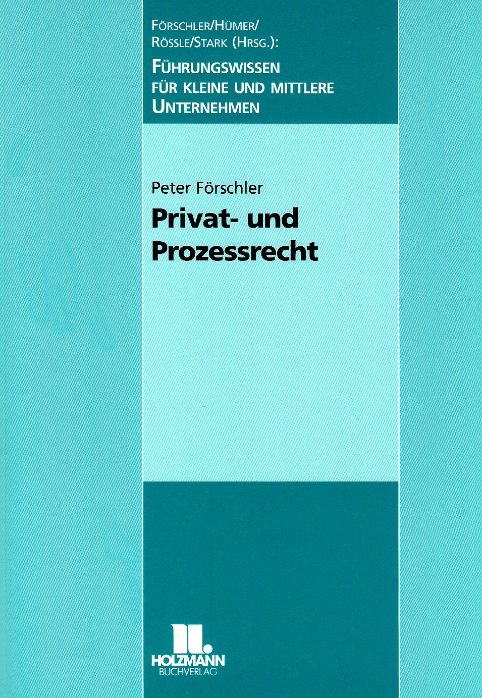 Privat- und Prozessrecht: Führungswissen für kleine und mittlere Unternehmen Law