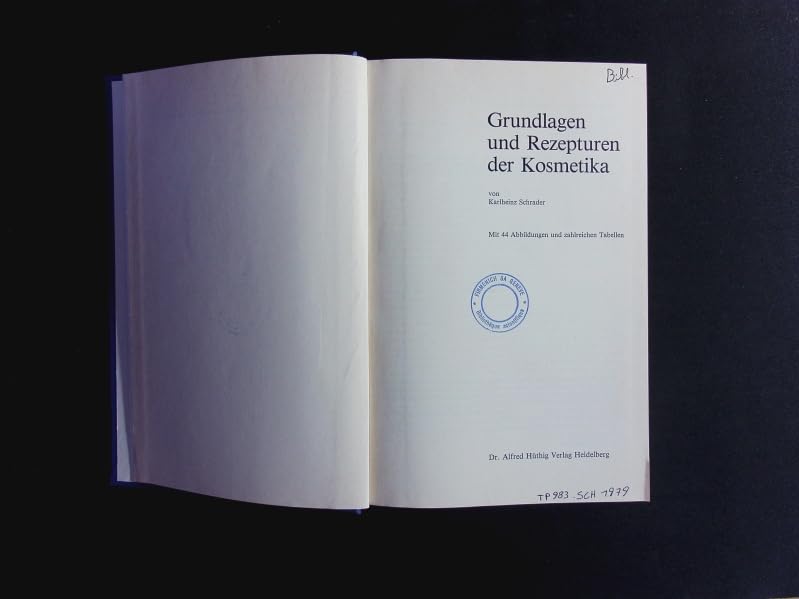 Grundlagen und Rezepturen der Kosmetika Books