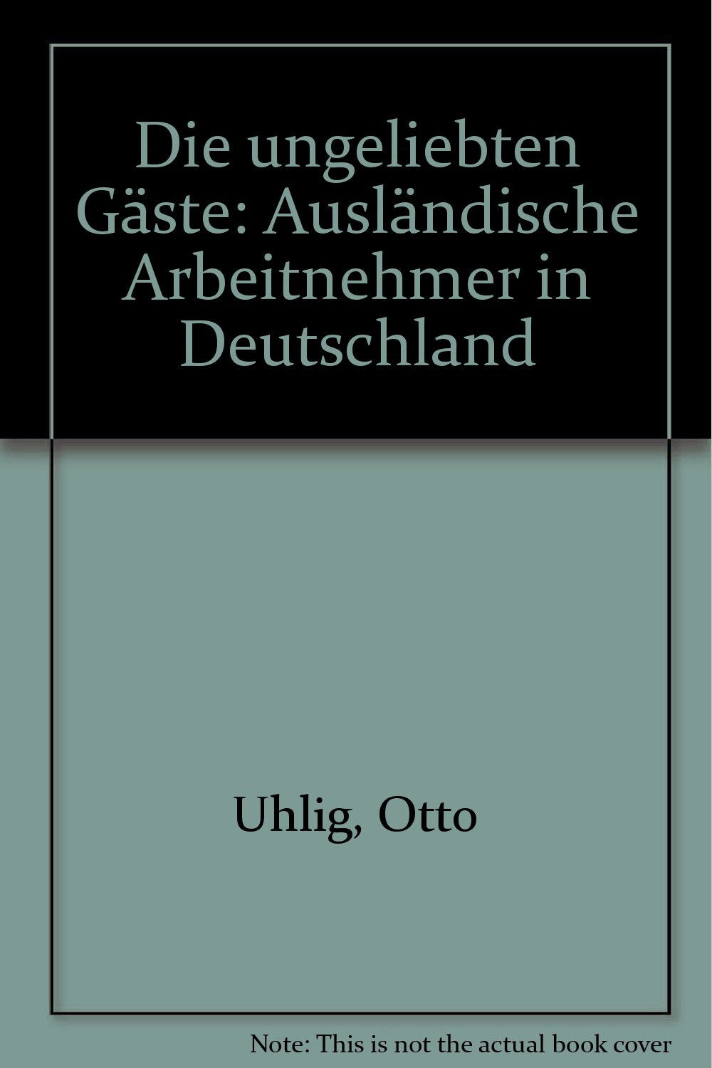 Die ungeliebten Gäste. Ausländische Arbeitnehmer in Deutschland Books