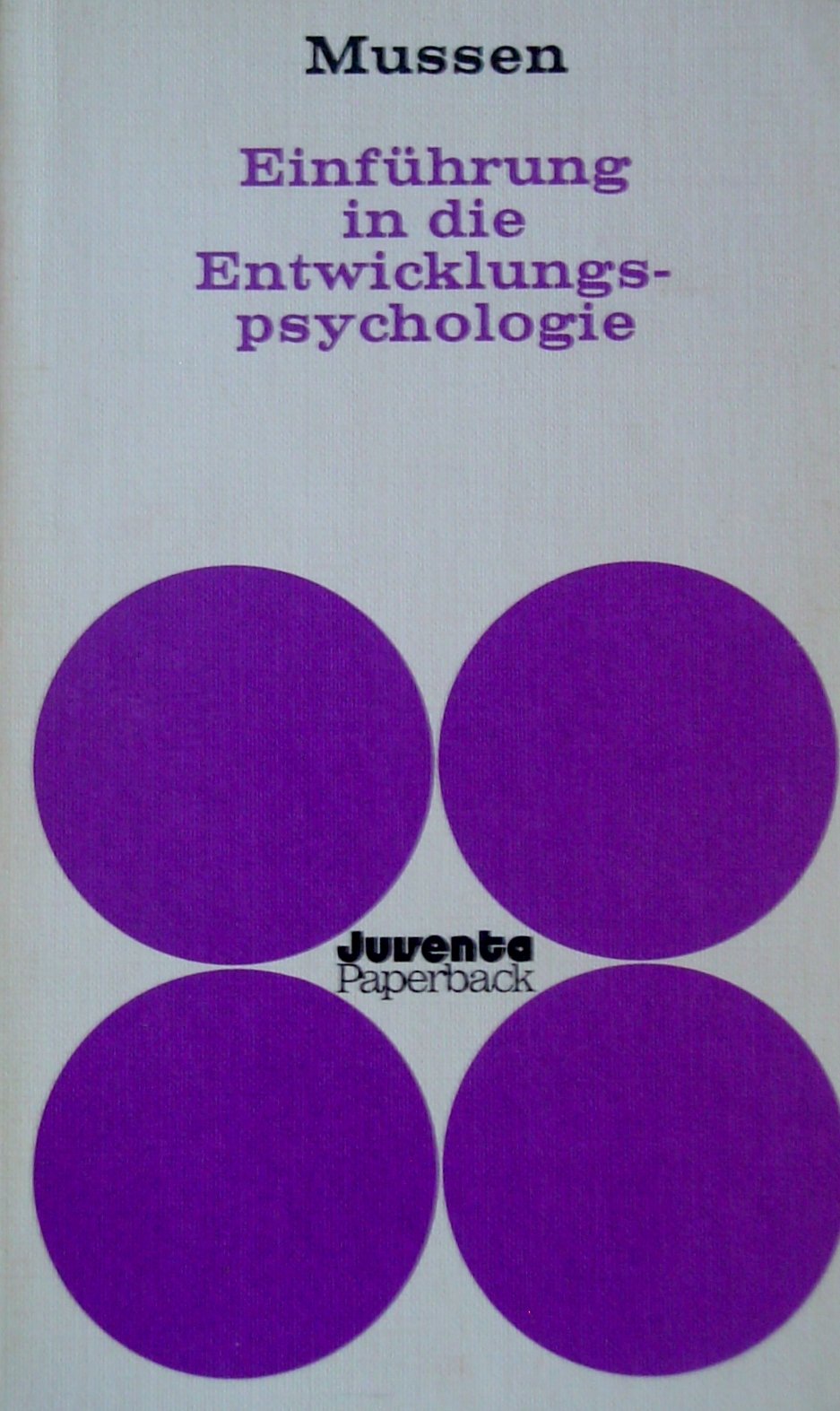 Einführung in die Entwicklungspsychologie. Books