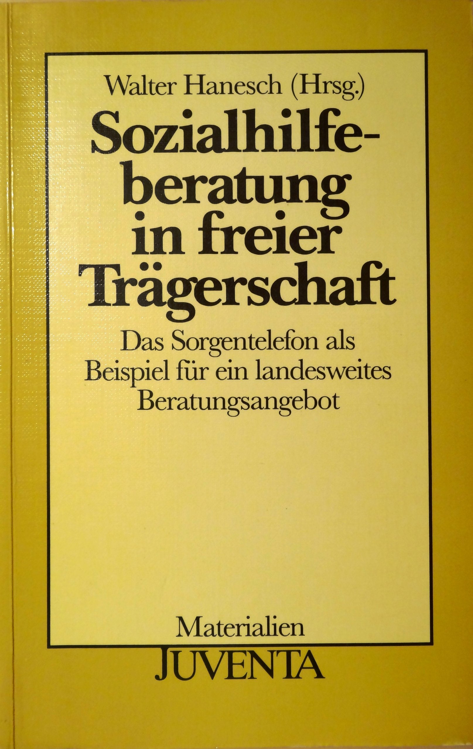 Sozialhilfeberatung in freier Trägerschaft Books