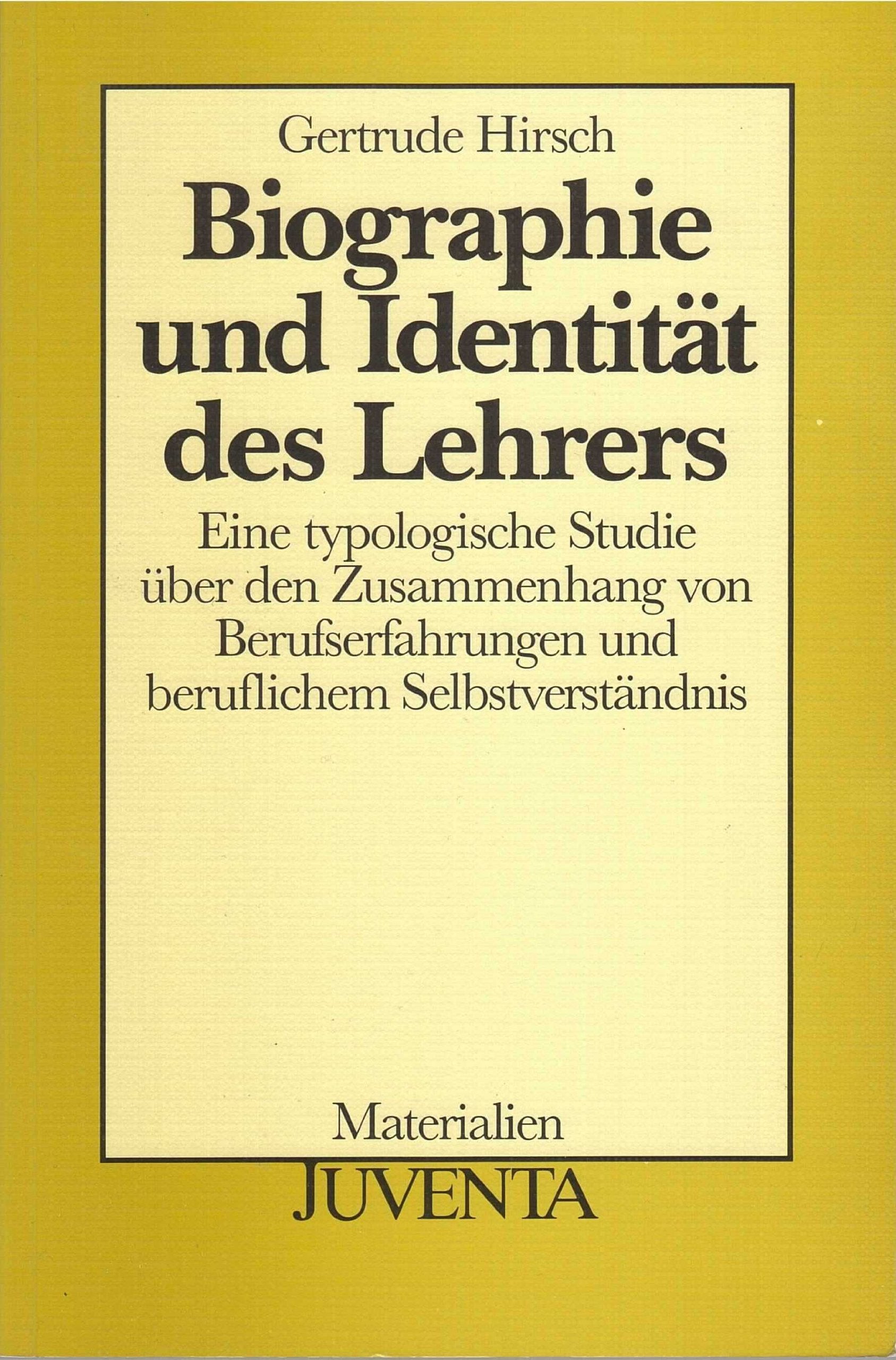 Biographie und Identität des Lehrers. book