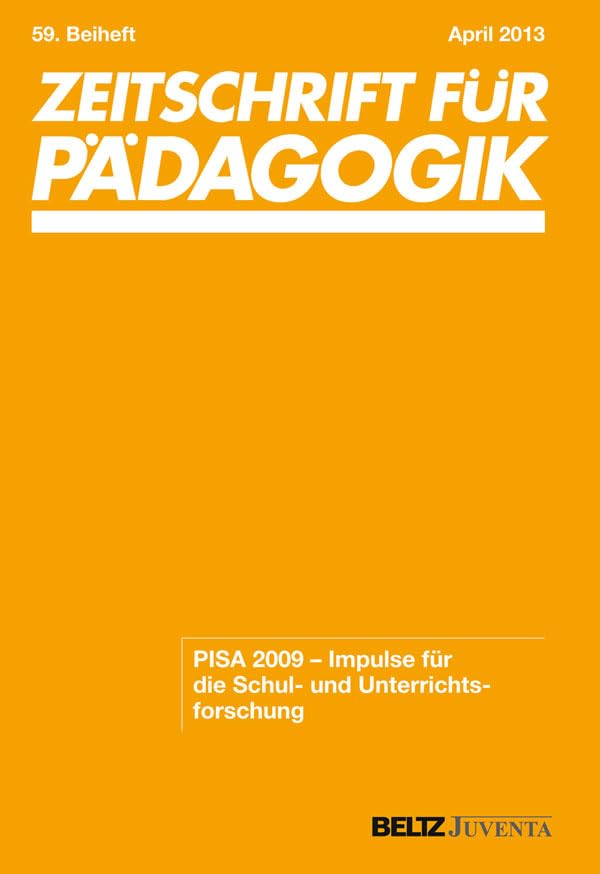 PISA 2009 - Impulse für die Schul- und Unterrichtsforschung: 59. Beiheft Books