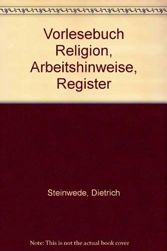 Vorlesebuch Religion, Arbeitshinweise, Register Education & Training