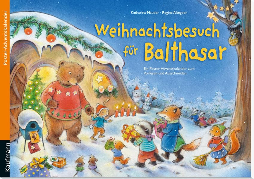 Weihnachtsbesuch für Balthasar: Ein Poster-Adventskalender zum Vorlesen und Ausschneiden Leisure, Home & Garden