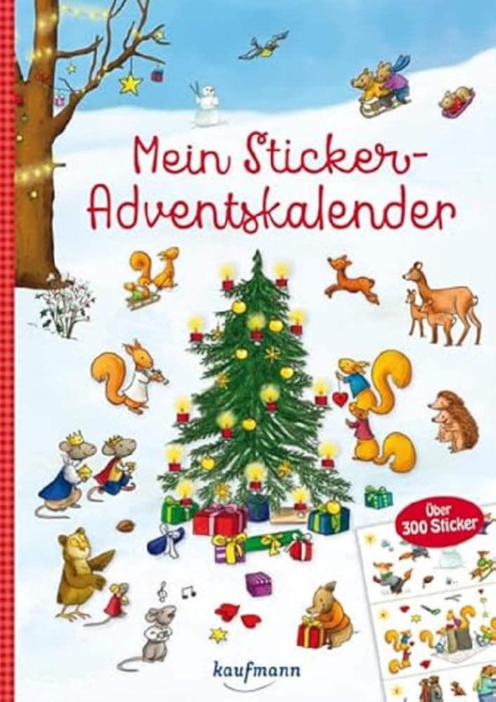 Mein Sticker-Adventskalender: Über 300 Sticker + Stickerheft-Adventskalender (Mein Stickerbuch: ab 3 Jahre) Lifestyle